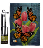 Monarch Butterflies - Bugs & Frogs Garden Friends Vertical Impressions Decorative Flags HG104078 Made In USA