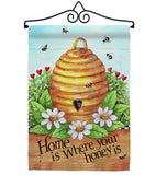 Bee Hive Home - Bugs & Frogs Garden Friends Vertical Impressions Decorative Flags HG104083 Made In USA