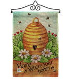 Bee Hive Home - Bugs & Frogs Garden Friends Vertical Impressions Decorative Flags HG104083 Made In USA