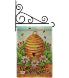 Bee Hive Home - Bugs & Frogs Garden Friends Vertical Impressions Decorative Flags HG104083 Made In USA