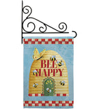 Bee Happy Hive - Bugs & Frogs Garden Friends Vertical Impressions Decorative Flags HG104089 Made In USA