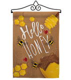 Hello Honey - Bugs & Frogs Garden Friends Vertical Impressions Decorative Flags HG104102 Made In USA