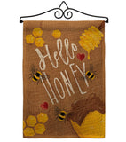 Hello Honey - Bugs & Frogs Garden Friends Vertical Impressions Decorative Flags HG104102 Made In USA