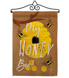 My Honey Bee - Bugs & Frogs Garden Friends Vertical Impressions Decorative Flags HG104105 Made In USA