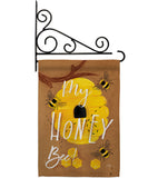 My Honey Bee - Bugs & Frogs Garden Friends Vertical Impressions Decorative Flags HG104105 Made In USA