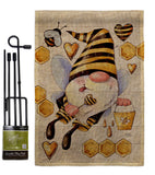 Honey Gnome - Bugs & Frogs Garden Friends Vertical Impressions Decorative Flags HG104121 Made In USA