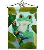 Rainforest Frog - Bugs & Frogs Garden Friends Vertical Impressions Decorative Flags HG104133 Made In USA