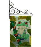 Rainforest Frog - Bugs & Frogs Garden Friends Vertical Impressions Decorative Flags HG104133 Made In USA