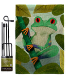 Rainforest Frog - Bugs & Frogs Garden Friends Vertical Impressions Decorative Flags HG104133 Made In USA