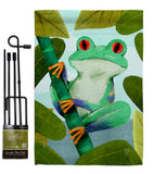 Rainforest Frog - Bugs & Frogs Garden Friends Vertical Impressions Decorative Flags HG104133 Made In USA