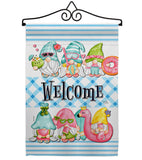 Summer Gnomes - Bugs & Frogs Garden Friends Vertical Impressions Decorative Flags HG104135 Made In USA