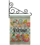 Summer Gnomes - Bugs & Frogs Garden Friends Vertical Impressions Decorative Flags HG104135 Made In USA