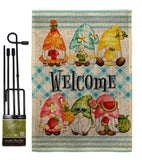 Sweet Gnomes - Bugs & Frogs Garden Friends Vertical Impressions Decorative Flags HG104137 Made In USA