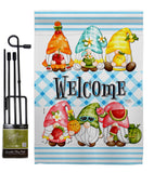 Sweet Gnomes - Bugs & Frogs Garden Friends Vertical Impressions Decorative Flags HG104137 Made In USA
