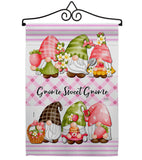 Gnome Sweet Gnome - Bugs & Frogs Garden Friends Vertical Impressions Decorative Flags HG104138 Made In USA