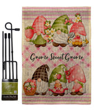 Gnome Sweet Gnome - Bugs & Frogs Garden Friends Vertical Impressions Decorative Flags HG104138 Made In USA