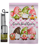 Gnome Sweet Gnome - Bugs & Frogs Garden Friends Vertical Impressions Decorative Flags HG104138 Made In USA