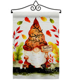 Fall Gnome - Bugs & Frogs Garden Friends Vertical Impressions Decorative Flags HG104142 Made In USA