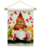 Fall Gnome - Bugs & Frogs Garden Friends Vertical Impressions Decorative Flags HG104142 Made In USA