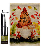 Fall Gnome - Bugs & Frogs Garden Friends Vertical Impressions Decorative Flags HG104142 Made In USA