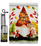 Fall Gnome - Bugs & Frogs Garden Friends Vertical Impressions Decorative Flags HG104142 Made In USA