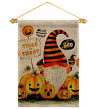 Boo Gnome - Bugs & Frogs Garden Friends Vertical Impressions Decorative Flags HG104145 Made In USA