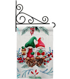 Winter Gnome - Bugs & Frogs Garden Friends Vertical Impressions Decorative Flags HG104146 Made In USA