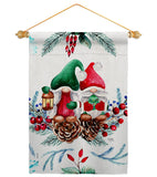 Winter Gnome - Bugs & Frogs Garden Friends Vertical Impressions Decorative Flags HG104146 Made In USA