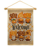 Pumpkin Gnome - Bugs & Frogs Garden Friends Vertical Impressions Decorative Flags HG104154 Made In USA
