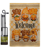 Pumpkin Gnome - Bugs & Frogs Garden Friends Vertical Impressions Decorative Flags HG104154 Made In USA