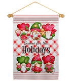 Winter Holidays Gnome - Bugs & Frogs Garden Friends Vertical Impressions Decorative Flags HG104155 Made In USA