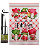 Winter Holidays Gnome - Bugs & Frogs Garden Friends Vertical Impressions Decorative Flags HG104155 Made In USA