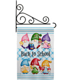 School Gnome - Bugs & Frogs Garden Friends Vertical Impressions Decorative Flags HG104156 Made In USA