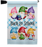 School Gnome - Bugs & Frogs Garden Friends Vertical Impressions Decorative Flags HG104156 Made In USA