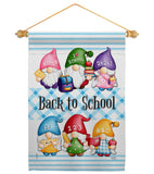 School Gnome - Bugs & Frogs Garden Friends Vertical Impressions Decorative Flags HG104156 Made In USA