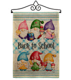 School Gnome - Bugs & Frogs Garden Friends Vertical Impressions Decorative Flags HG104156 Made In USA