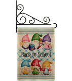 School Gnome - Bugs & Frogs Garden Friends Vertical Impressions Decorative Flags HG104156 Made In USA