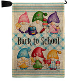 School Gnome - Bugs & Frogs Garden Friends Vertical Impressions Decorative Flags HG104156 Made In USA