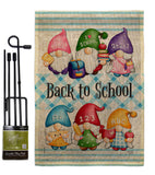 School Gnome - Bugs & Frogs Garden Friends Vertical Impressions Decorative Flags HG104156 Made In USA