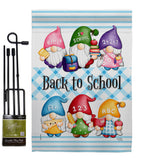 School Gnome - Bugs & Frogs Garden Friends Vertical Impressions Decorative Flags HG104156 Made In USA