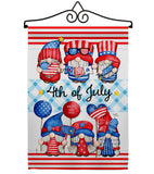 July 4th Gnome - Bugs & Frogs Garden Friends Vertical Impressions Decorative Flags HG104159 Made In USA