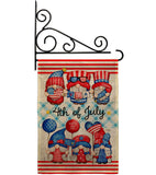 July 4th Gnome - Bugs & Frogs Garden Friends Vertical Impressions Decorative Flags HG104159 Made In USA