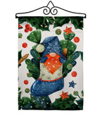 Winter Socks Gnome - Bugs & Frogs Garden Friends Vertical Impressions Decorative Flags HG104161 Made In USA