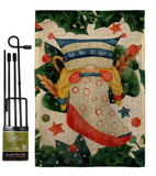 Winter Sock Gnomid - Bugs & Frogs Garden Friends Vertical Impressions Decorative Flags HG104162 Made In USA
