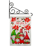 Christmas Gnome Family - Bugs & Frogs Garden Friends Vertical Impressions Decorative Flags HG104166 Made In USA