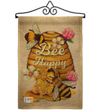 Bee Happy - Bugs & Frogs Garden Friends Vertical Impressions Decorative Flags HG137025 Made In USA