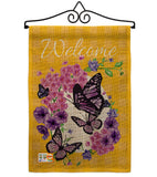 Welcome Butterflies Bouquet - Bugs & Frogs Garden Friends Vertical Impressions Decorative Flags HG137032 Made In USA