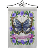 Floral Butterfly - Bugs & Frogs Garden Friends Vertical Impressions Decorative Flags HG137082 Made In USA