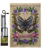 Floral Butterfly - Bugs & Frogs Garden Friends Vertical Impressions Decorative Flags HG137082 Made In USA