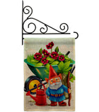 Garden Gnome - Bugs & Frogs Garden Friends Vertical Impressions Decorative Flags HG192457 Made In USA